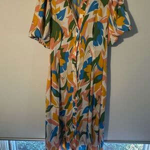 MELLODAY Vibrant Floral Maxi Dress